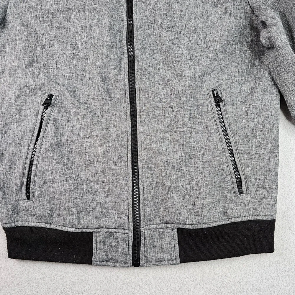 Levi's Men's‎ Hooded Jacket Gray Full Zip Polyester Casual Lightweight Outerwear